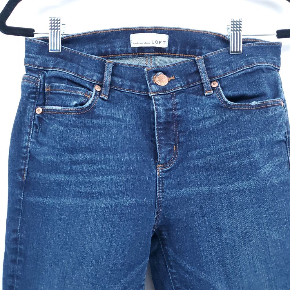 Ann Taylor Loft Women Modern Skinny Med Wash Skinny Jean Slight Stretch| 4/27 - Picture 2 of 12